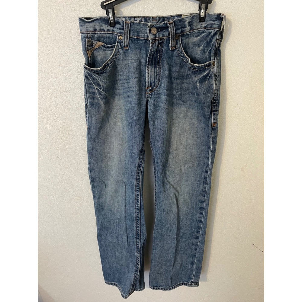 Ariat Mens Jeans‎ Boot Cut Low Rise Denim Pants Size 30x32 Blue Cotton